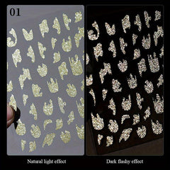 Silver Line Nail Decal French Manicure Decoration Stickers