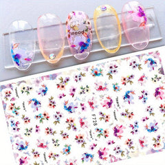 3D Flower Leaf Nail Art Stickers Self Adhesive Nail Art Decals