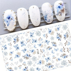 3D Flower Leaf Nail Art Stickers Self Adhesive Nail Art Decals