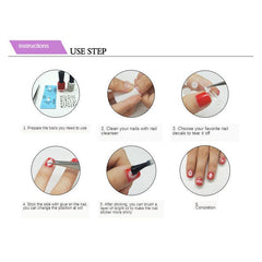 Butterfly & Rose Flower Nail Stickers for DIY Nail Art