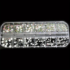 Clear Crystal Rhinestones for DIY Nail Art 3D Nail Gems