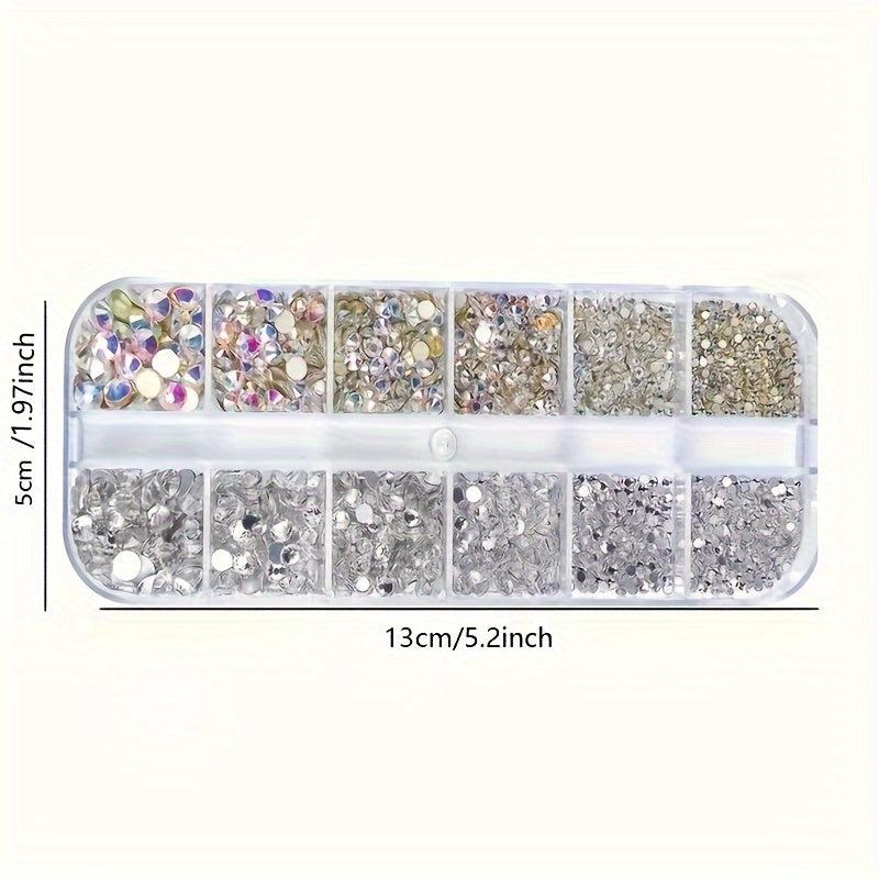 Clear Crystal Rhinestones for DIY Nail Art 3D Nail Gems