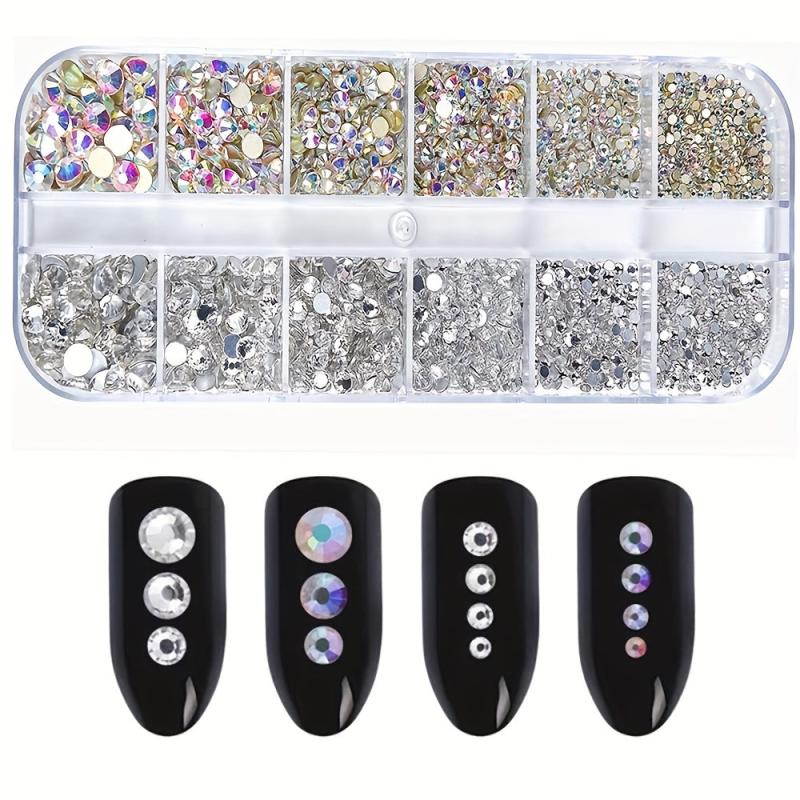 Clear Crystal Rhinestones for DIY Nail Art 3D Nail Gems