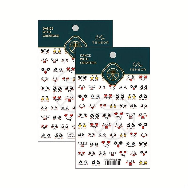 5D Engraved Nail Sticker Manicure Expression Embossed