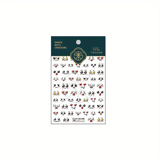 5D Engraved Nail Sticker Manicure Expression Embossed