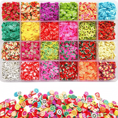 24 Fruit Slice Nail Art Kit Polymer Clay Slices DIY Crafts Nail Art