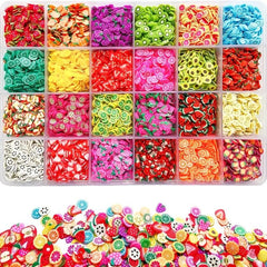 24 Fruit Slice Nail Art Kit Polymer Clay Slices DIY Crafts Nail Art