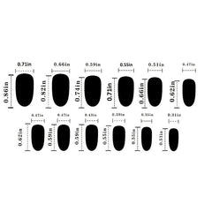 24 pcs Red Pink Strawberry Short Press On Nails Glossy Full Cover Artificial