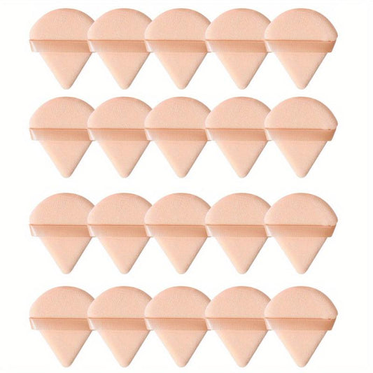 20pcs Triangle Powder Puff Loose Powder Puffs Makeup Puff For Face