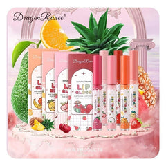 3-Piece Matte Velvet Lip Gloss Set - Fruit Flavor Long Lasting Waterproof