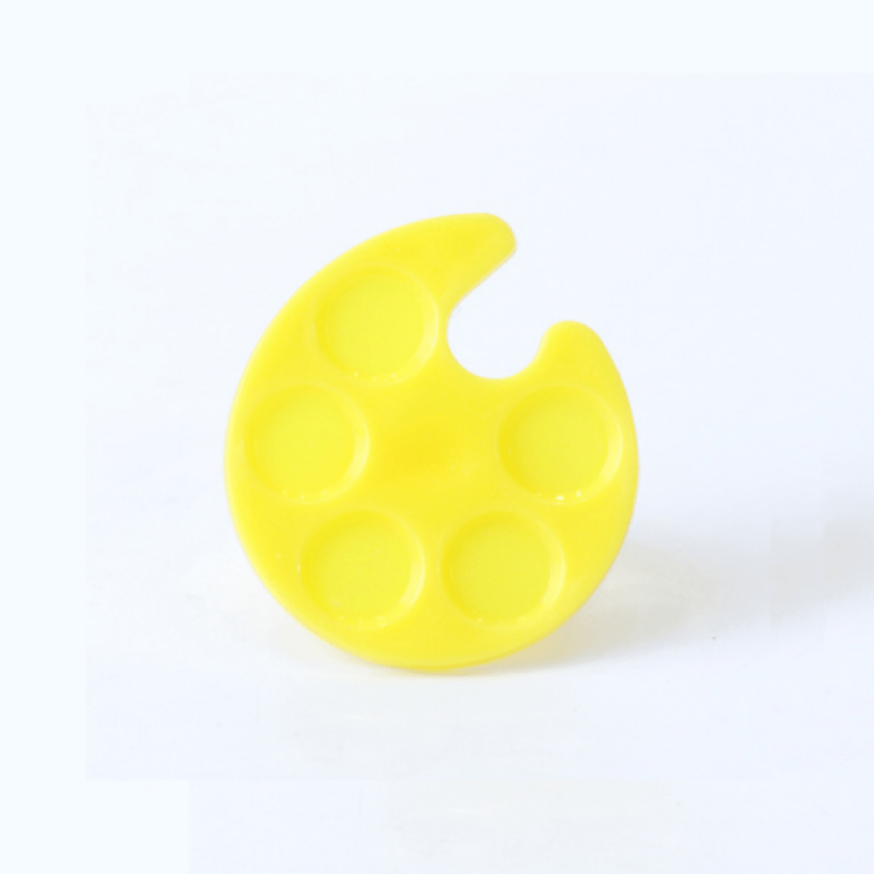 Plastic Mini Finger Ring Nail Palette Dishes Polish Painting Tool