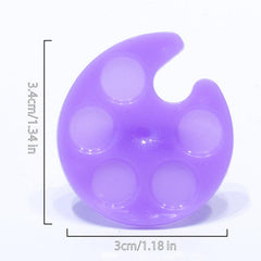 Plastic Mini Finger Ring Nail Palette Dishes Polish Painting Tool