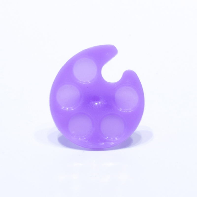 Plastic Mini Finger Ring Nail Palette Dishes Polish Painting Tool