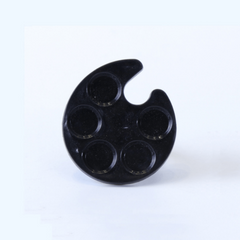 Plastic Mini Finger Ring Nail Palette Dishes Polish Painting Tool