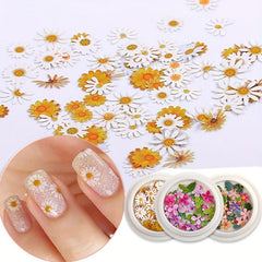 450Pcs Holographic Flower Nail Stickers Glitter Sequin Acrylic Paillettes