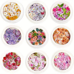 450Pcs Holographic Flower Nail Stickers Glitter Sequin Acrylic Paillettes