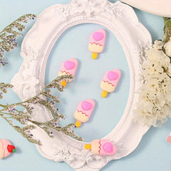 10 pcs Ice Cream & Candy 3D Charms for Acrylic Nails Resin Manicure Supplies