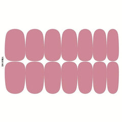 Solid Nail Polish Sticker Full Wrap Nail Strips - 14 Sheets
