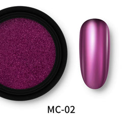 Y2K Nail Powder with Metallic Glitter - Long Lasting Nail Decoration