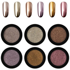 Y2K Nail Powder with Metallic Glitter - Long Lasting Nail Decoration