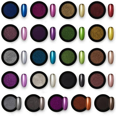 Y2K Nail Powder with Metallic Glitter - Long Lasting Nail Decoration