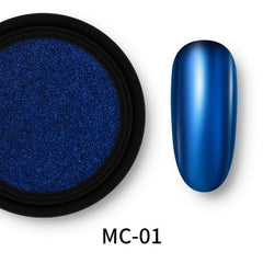 Y2K Nail Powder with Metallic Glitter - Long Lasting Nail Decoration