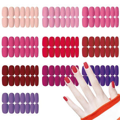10 Sheets Full Cover Nail Wraps Self-Adhesive Manicure Stickers for Nail Art