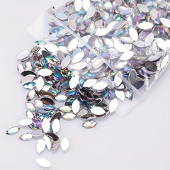 500 pcs Glitter Nail Art Rhinestones Mix Horse Eye Shape for Nails