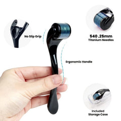 Titanium Derma Roller 540 Microneedles For Radiant Skin