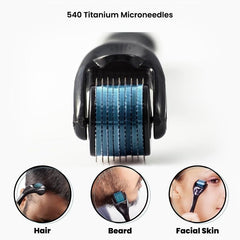 Titanium Derma Roller 540 Microneedles For Radiant Skin