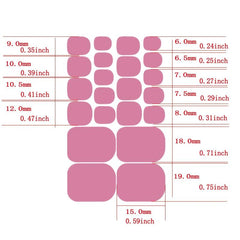 Pink Toe Nail Stickers Full Nail Wraps Gel Nail Strips