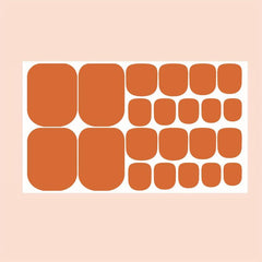 Pink Toe Nail Stickers Full Nail Wraps Gel Nail Strips