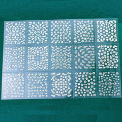 30 Sheets Small Fresh Spring Flowers Nail Stickers Nail Decals