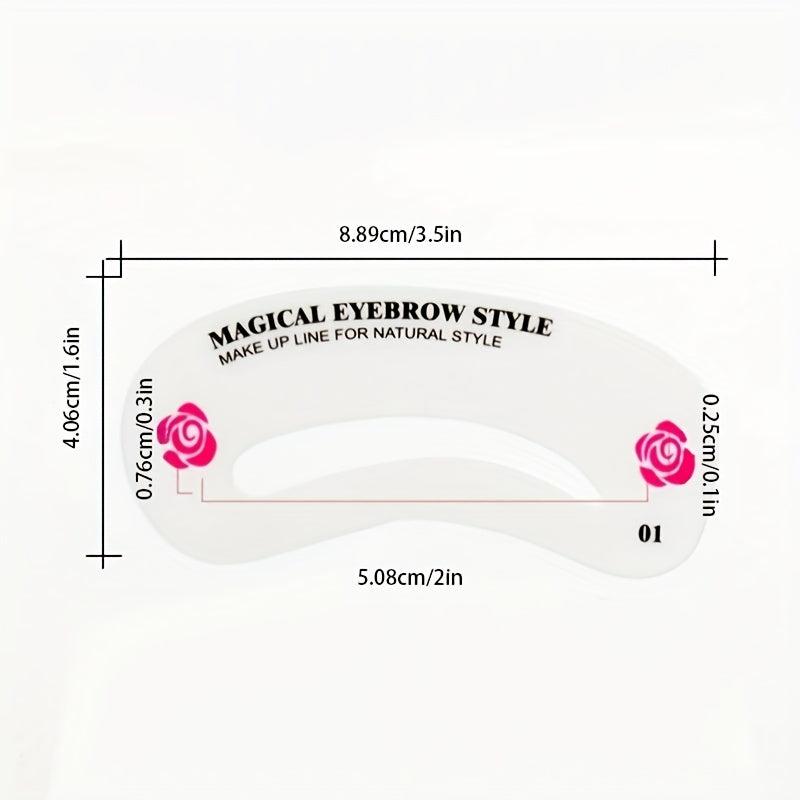 Eyebrow Stencil Makeup Beauty Tool 24 Sheets Set