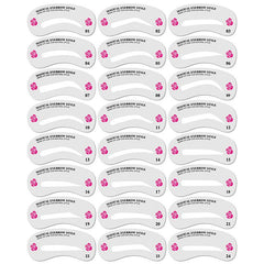 Eyebrow Stencil Makeup Beauty Tool 24 Sheets Set