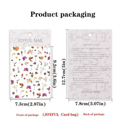 Spring Butterfly Nail Art Stickers Decals 3D Nail Sliders