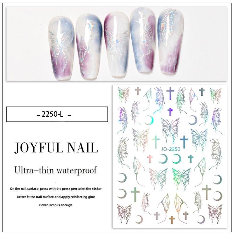 Spring Butterfly Nail Art Stickers Decals 3D Nail Sliders