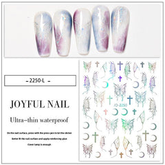 Spring Butterfly Nail Art Stickers Decals 3D Nail Sliders
