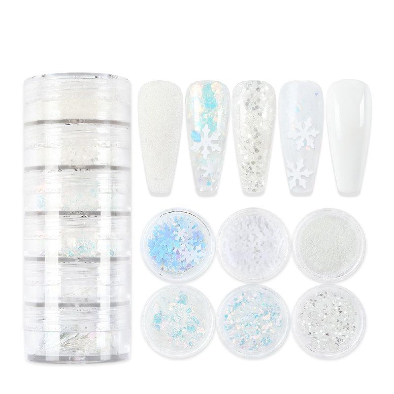 Christmas Nail Art Supplies Snowflake Christmas Tree Star Nail Glitter Sequins