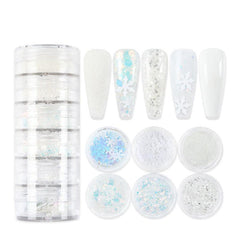 Christmas Nail Art Supplies Snowflake Christmas Tree Star Nail Glitter Sequins