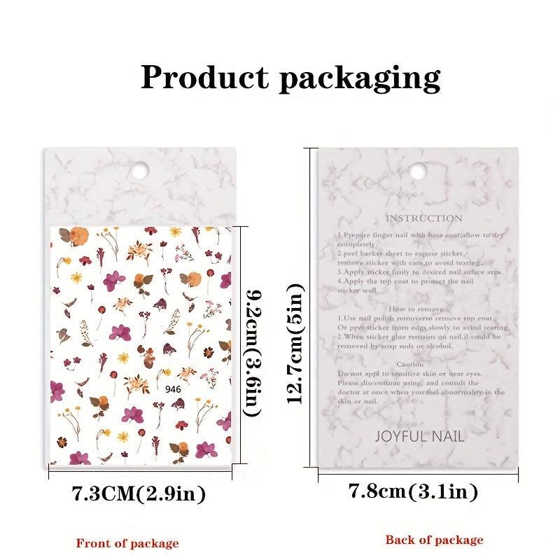 Spring Summer Gradient Love Heart Nail Stickers