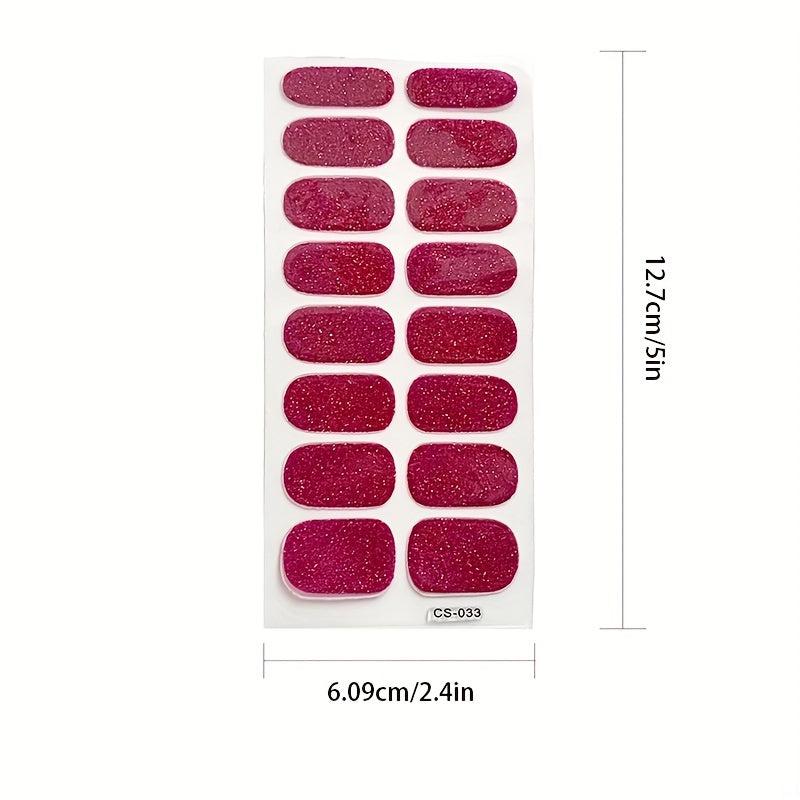 Full Cover Nail Art Stickers Self Adhesive Nail Decals for Women