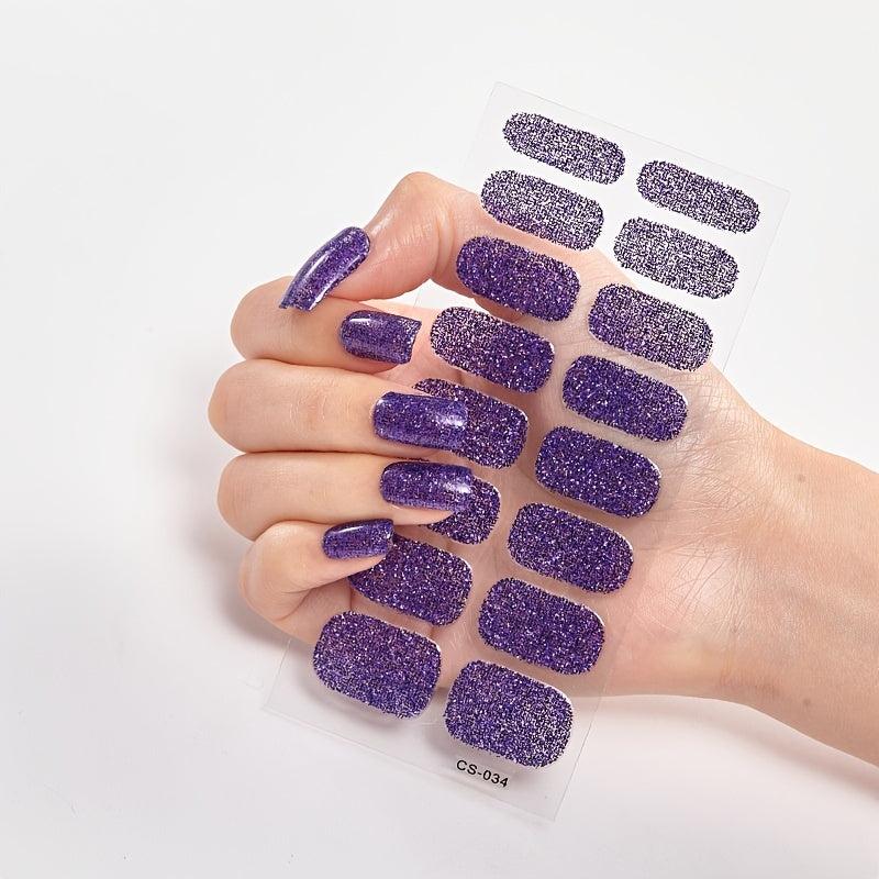 Full Cover Nail Art Stickers Self Adhesive Nail Decals for Women