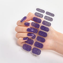 Full Cover Nail Art Stickers Self Adhesive Nail Decals for Women