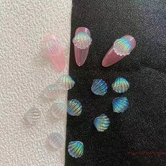 50 pcs Aurora Glitter 3D Bow Nail Art Charm Rhinestone Bow Knot Nail Charms
