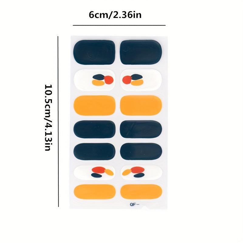 Waterproof Nail Polish Stickers Self Adhesive Decal Strips