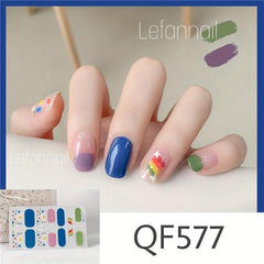Waterproof Nail Polish Stickers Self Adhesive Decal Strips