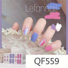 Waterproof Nail Polish Stickers Self Adhesive Decal Strips