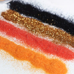 Fall Nail Glitter Powder Kit - Maple & Ginkgo Leaf Holo Sequins Flakes