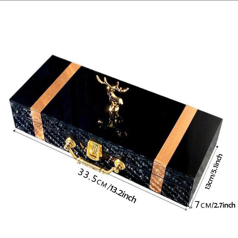 10-Piece Moisturizing Lipstick Set in Wooden Box - Nude Lip Gloss Collection